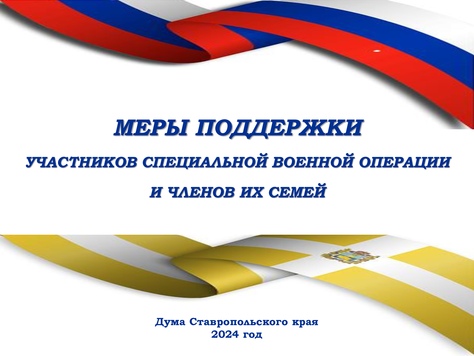 Меры поддержки участников специальной военной операции и членов их семей.